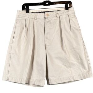 Polo Ralph Lauren Mens 32 Pleated Chino Shorts Classic Fit Khaki Cotton Golf